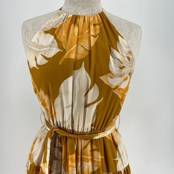 SHEIKE Leaf Print Maxi Dress - Picture 4 of 13